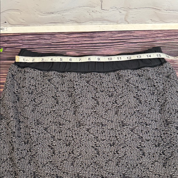 Exofficio Wanderlust Black and Gray Textured A-Line Vacation Tennis Travel Skirt - Picture 5 of 6